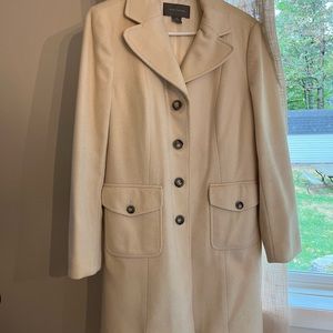 Ann Taylor winter white wool coat